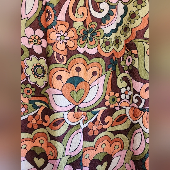 Unique Vintage Smak Parlour Funky Floral 70s Inspired Jumpsuit - Picture 4 of 10